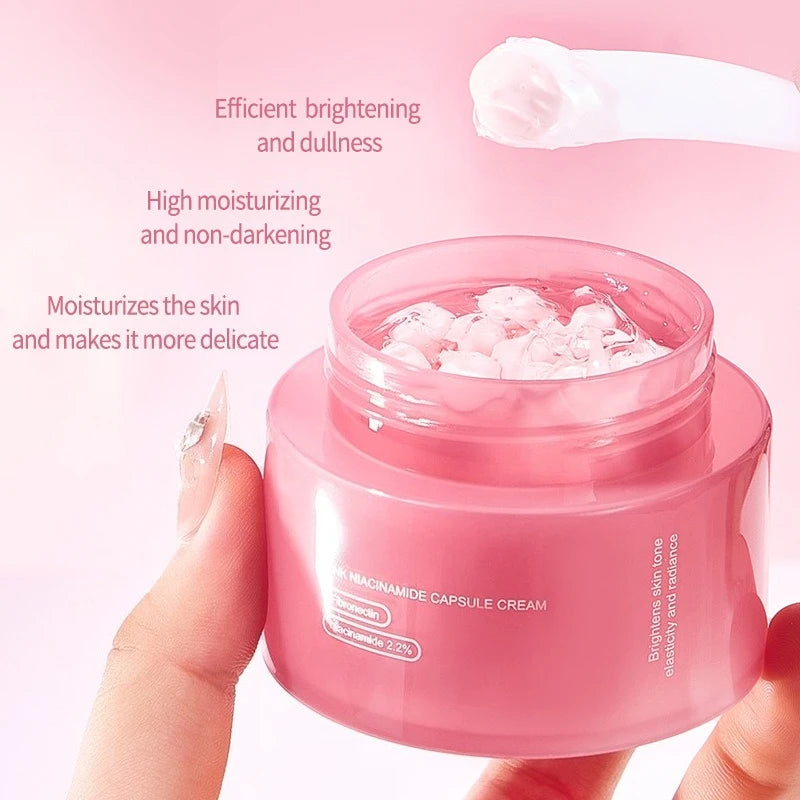 Crema Viso al Collagene Rosa PDRN & Niacinamide — K-Beauty Anti-Età per una Pelle Luminosa e Uniforme