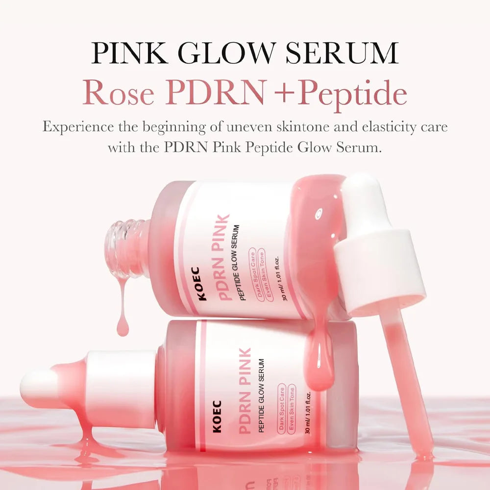 Pink Glow Serum PDRN — Siero Viso Anti-Età al DNA di Salmone | K-Beauty Coreana