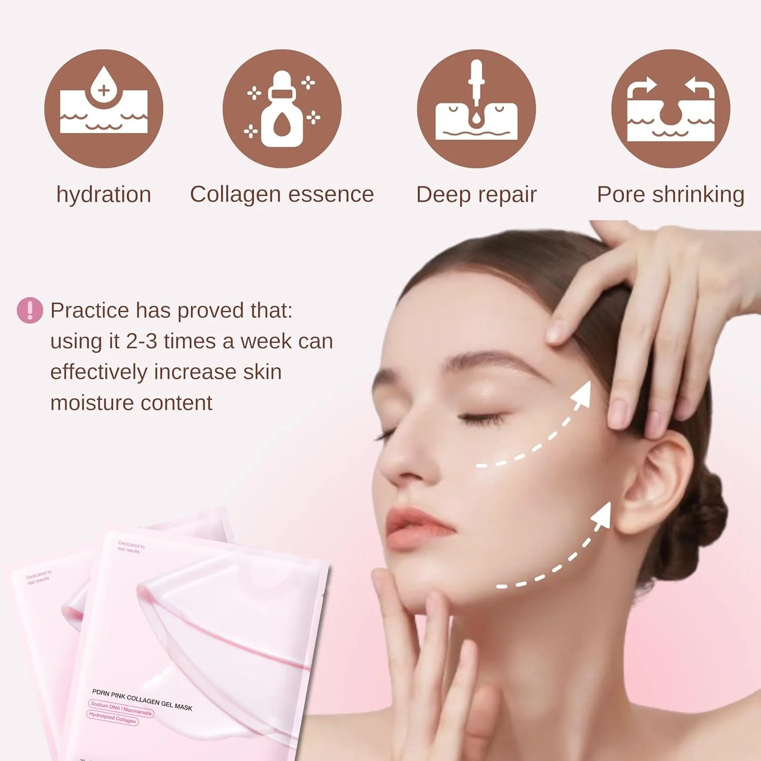Maschera Hydrogel PDRN al Salmone — Lifting & Anti-Età Coreana | BL Studio