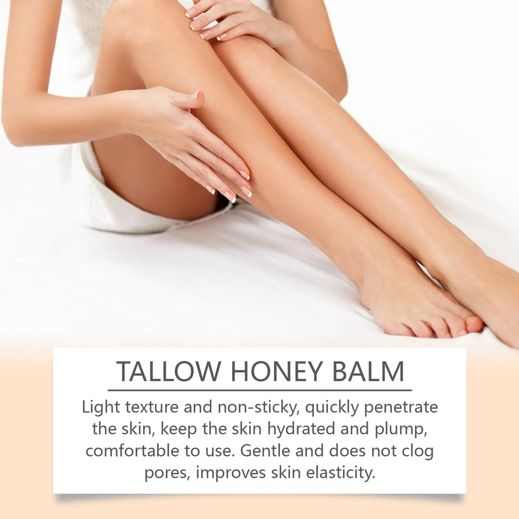 Tallow Crema al miele Glow Pelle idratante Migliora l'elasticità Sbiancamento morbido Migliora l'opacità Rassodante Lozione idratante viso corpo