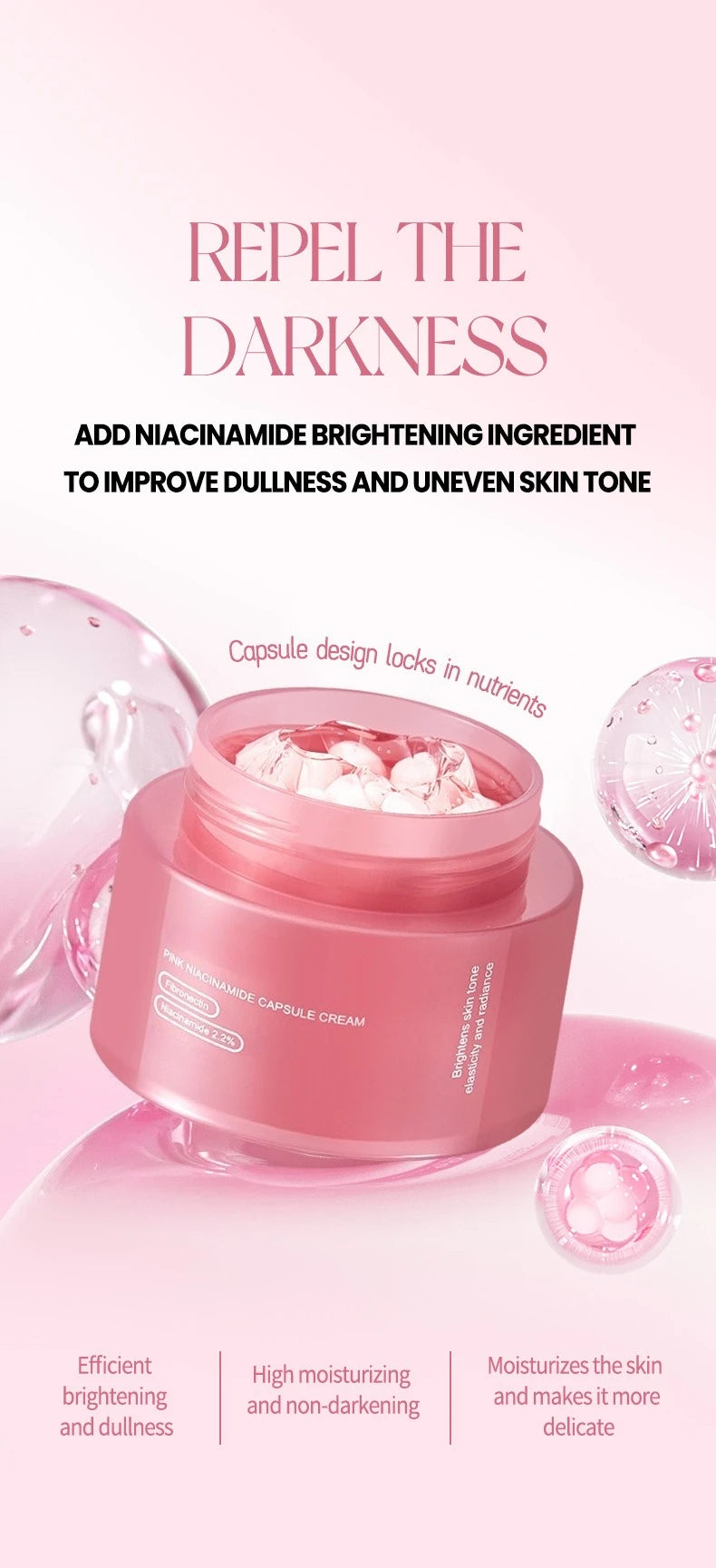 Crema Viso al Collagene Rosa PDRN & Niacinamide — K-Beauty Anti-Età per una Pelle Luminosa e Uniforme