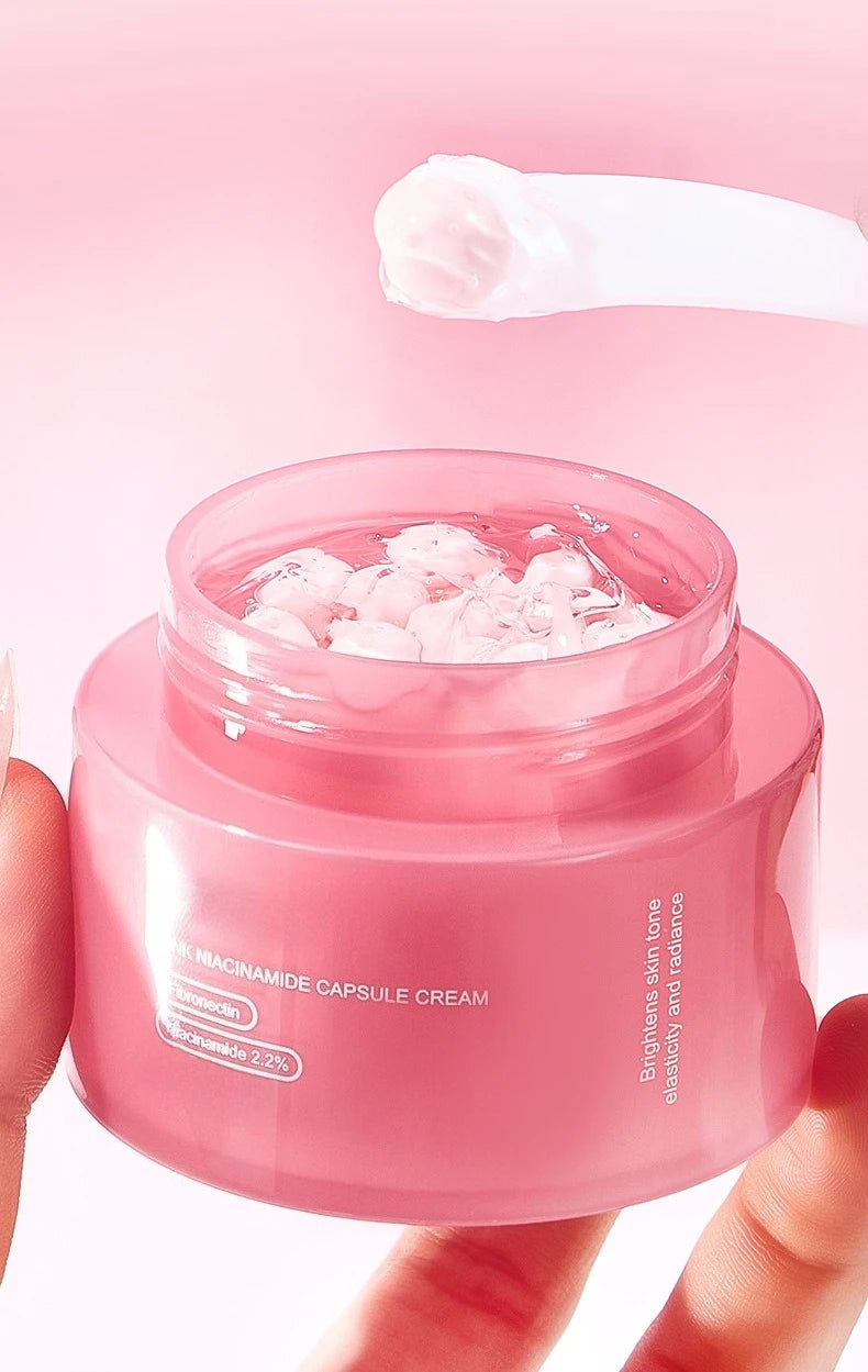Crema Viso al Collagene Rosa PDRN & Niacinamide — K-Beauty Anti-Età per una Pelle Luminosa e Uniforme