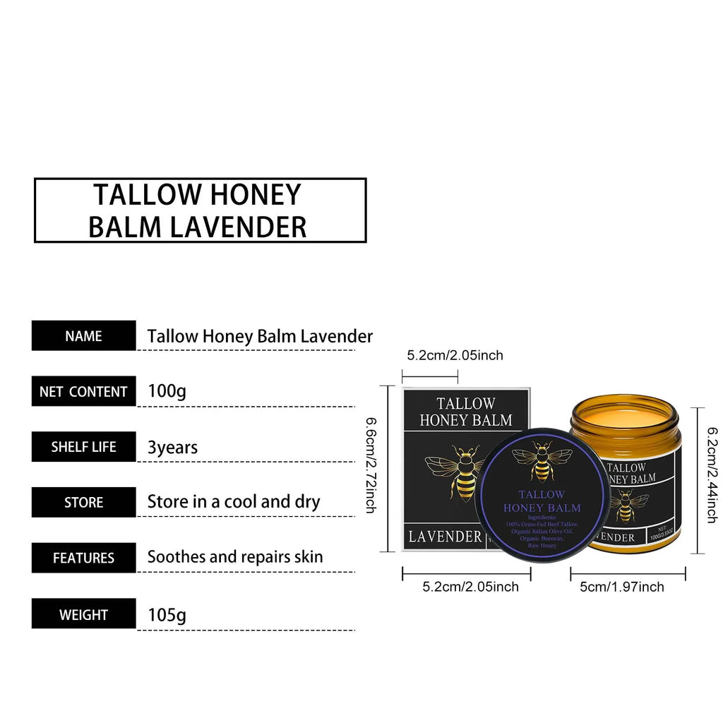 Tallow Crema al miele Glow Pelle idratante Migliora l'elasticità Sbiancamento morbido Migliora l'opacità Rassodante Lozione idratante viso corpo