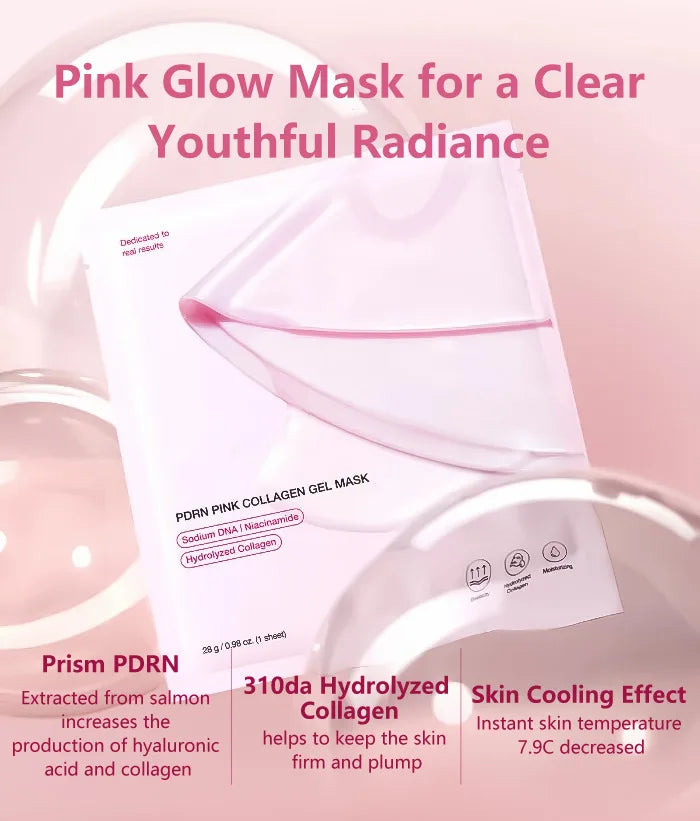 Maschera Hydrogel PDRN al Salmone — Lifting & Anti-Età Coreana | BL Studio