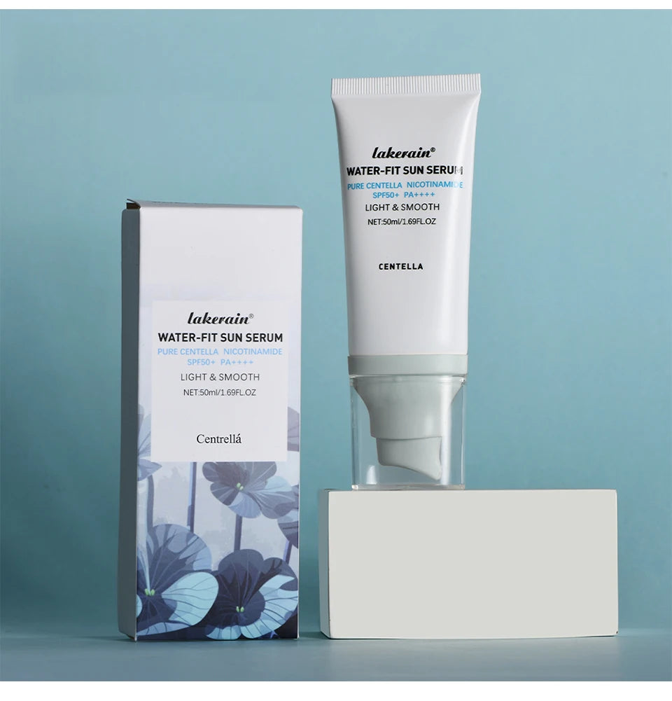 Siero Solare K-Beauty SPF50+ Centella & Niacinamide — Protezione Quotidiana per una Pelle Luminosa