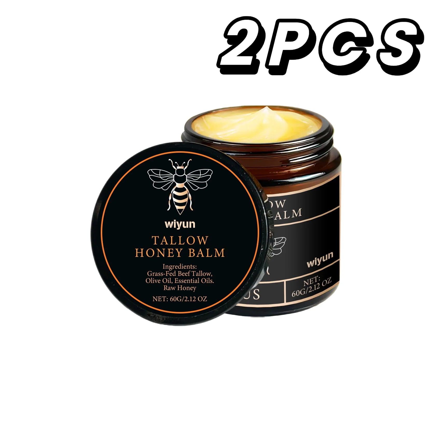 Tallow Crema al miele Glow Pelle idratante Migliora l'elasticità Sbiancamento morbido Migliora l'opacità Rassodante Lozione idratante viso corpo