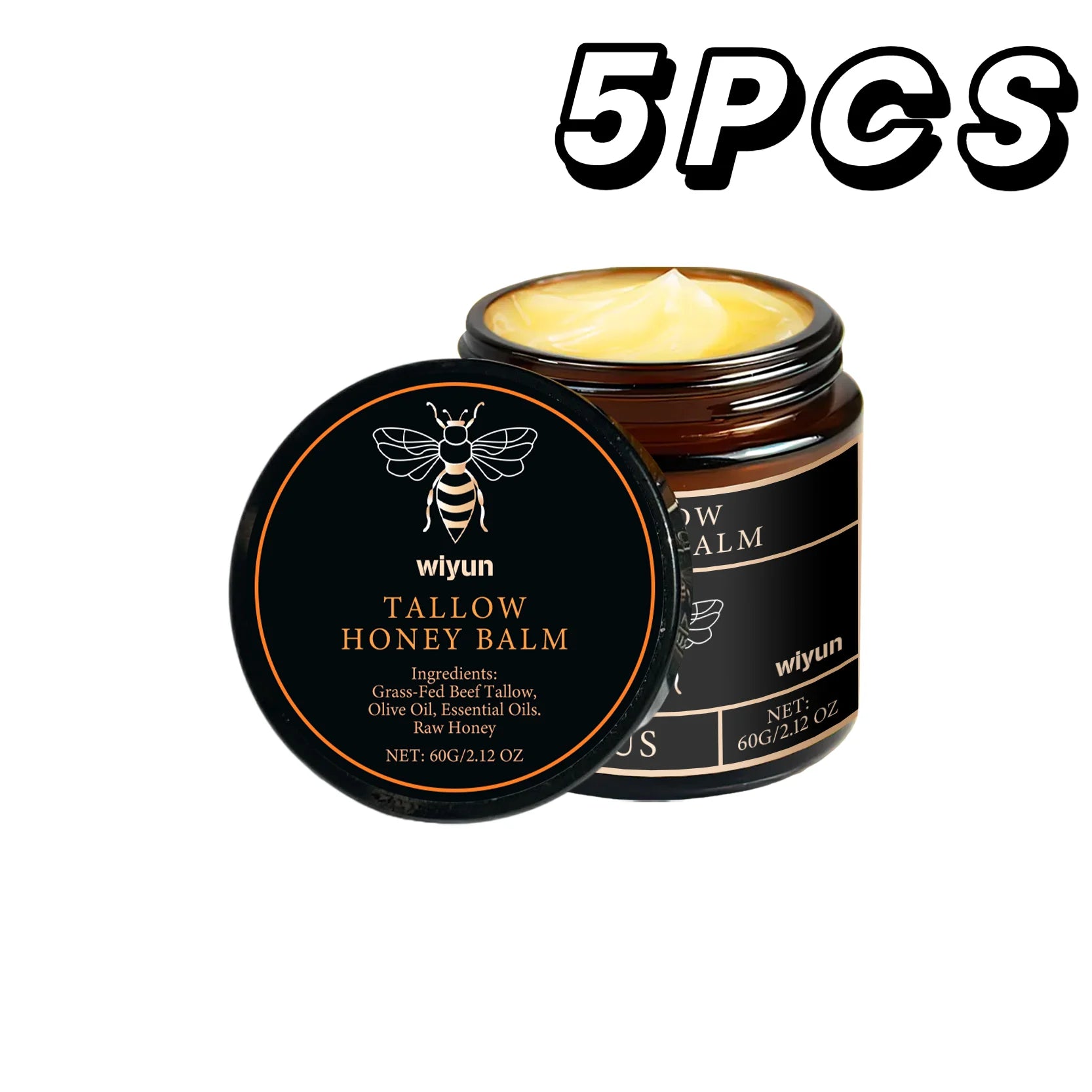 Tallow Crema al miele Glow Pelle idratante Migliora l'elasticità Sbiancamento morbido Migliora l'opacità Rassodante Lozione idratante viso corpo