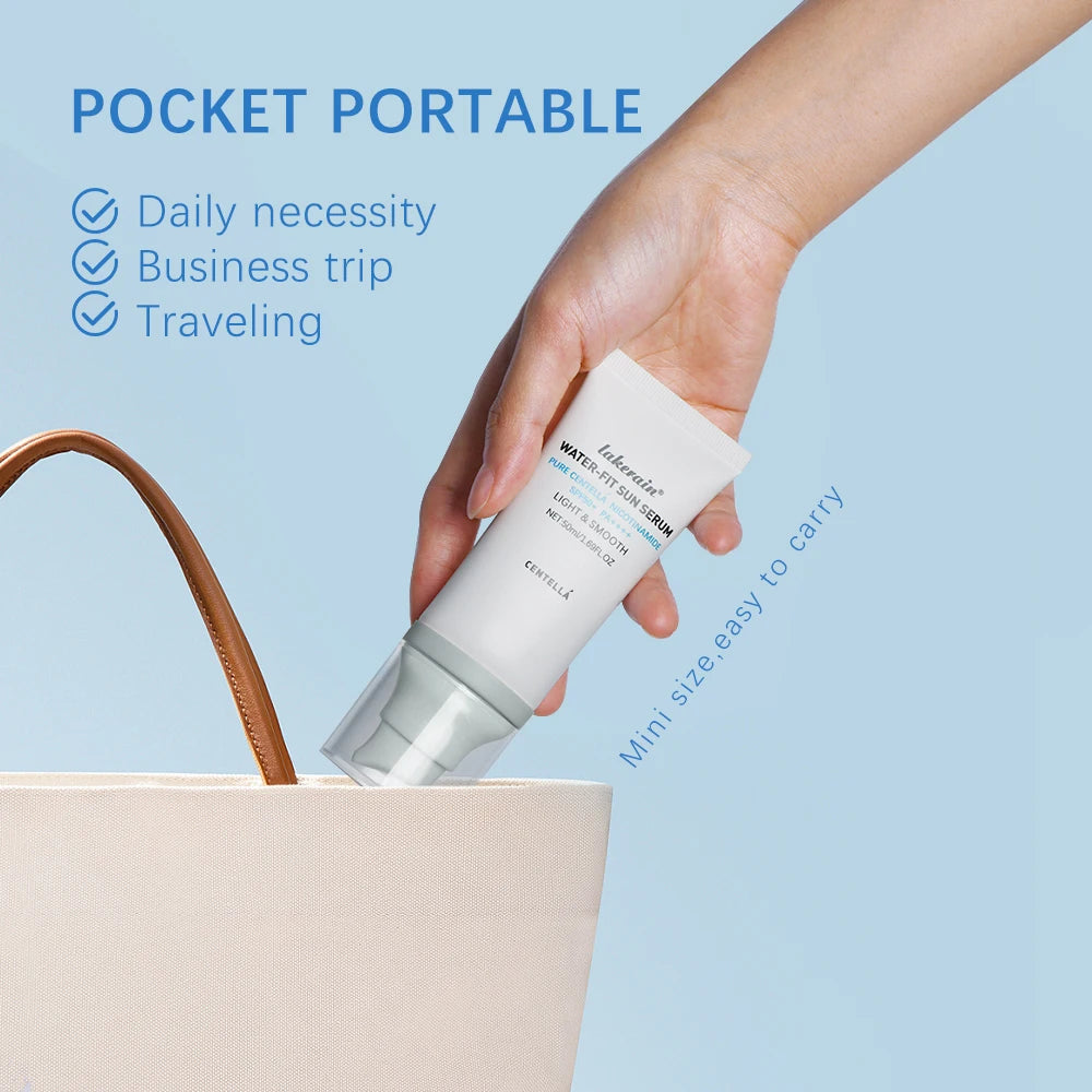 Siero Solare K-Beauty SPF50+ Centella & Niacinamide — Protezione Quotidiana per una Pelle Luminosa