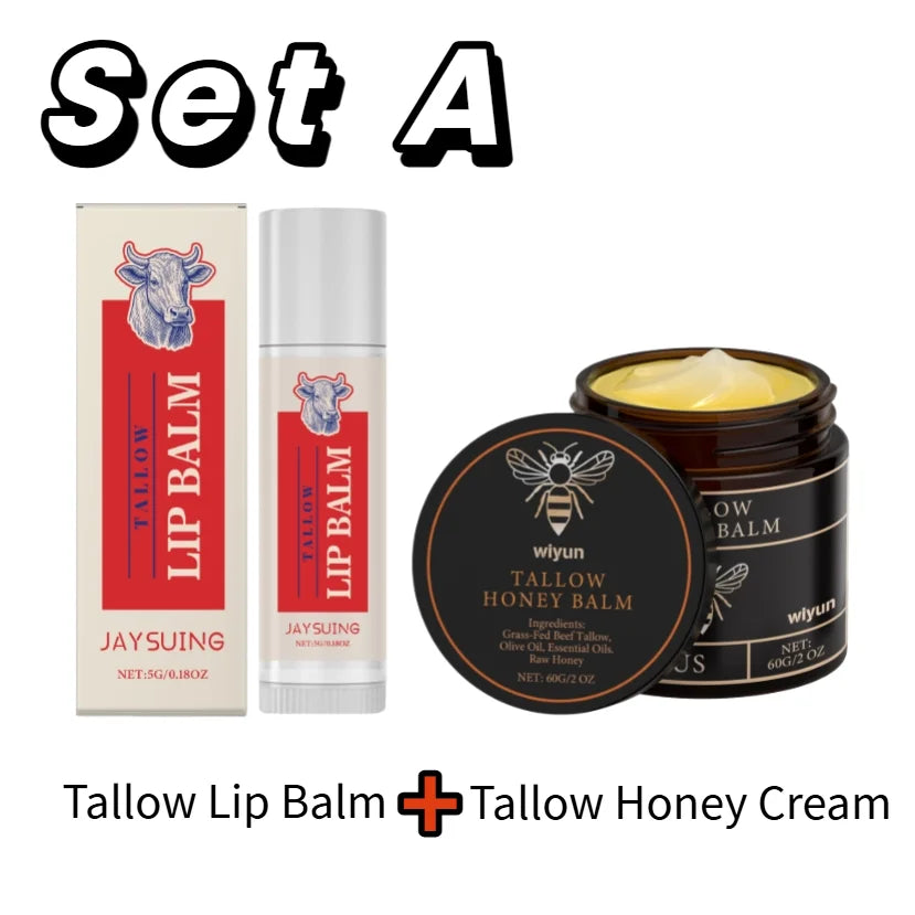 Tallow Crema al miele Glow Pelle idratante Migliora l'elasticità Sbiancamento morbido Migliora l'opacità Rassodante Lozione idratante viso corpo