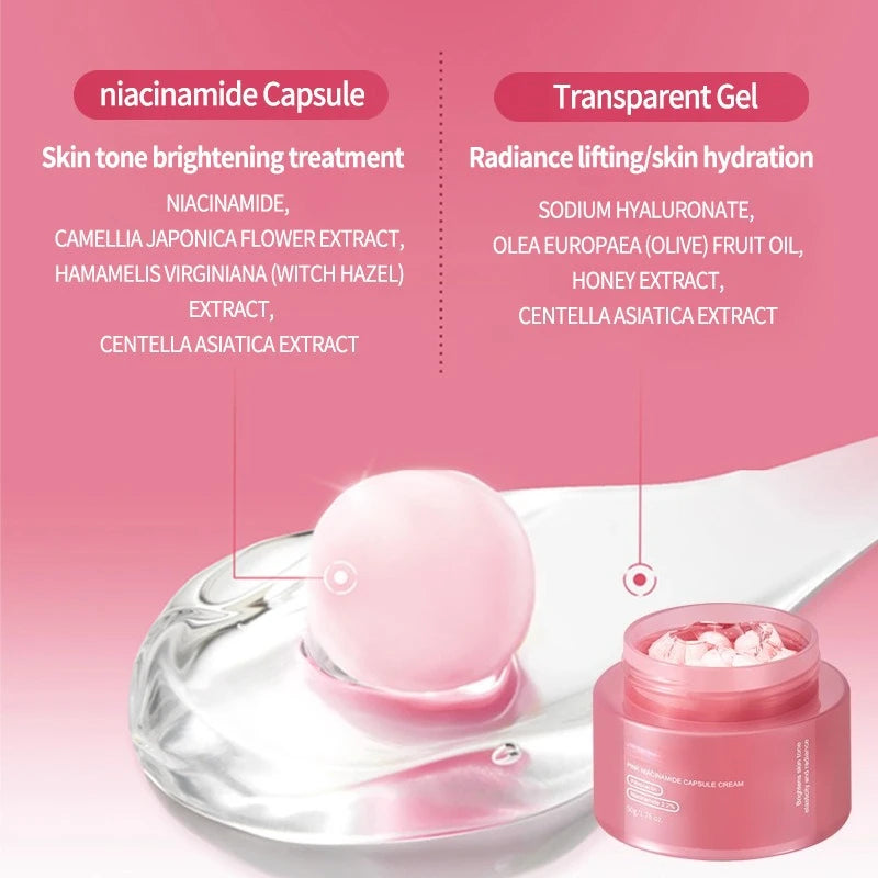 Crema Viso al Collagene Rosa PDRN & Niacinamide — K-Beauty Anti-Età per una Pelle Luminosa e Uniforme