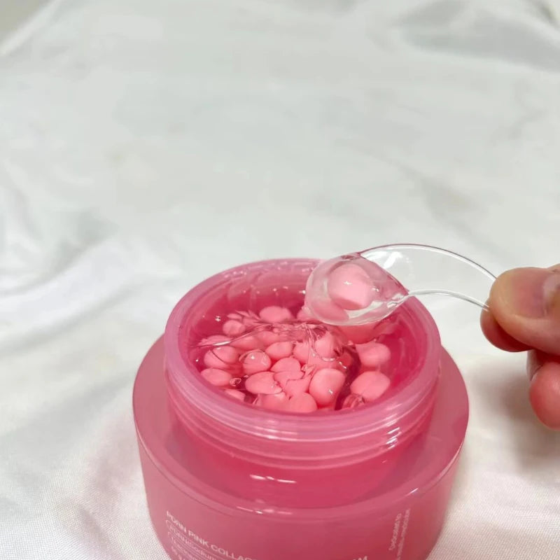Crema Viso al Collagene Rosa PDRN & Niacinamide — K-Beauty Anti-Età per una Pelle Luminosa e Uniforme