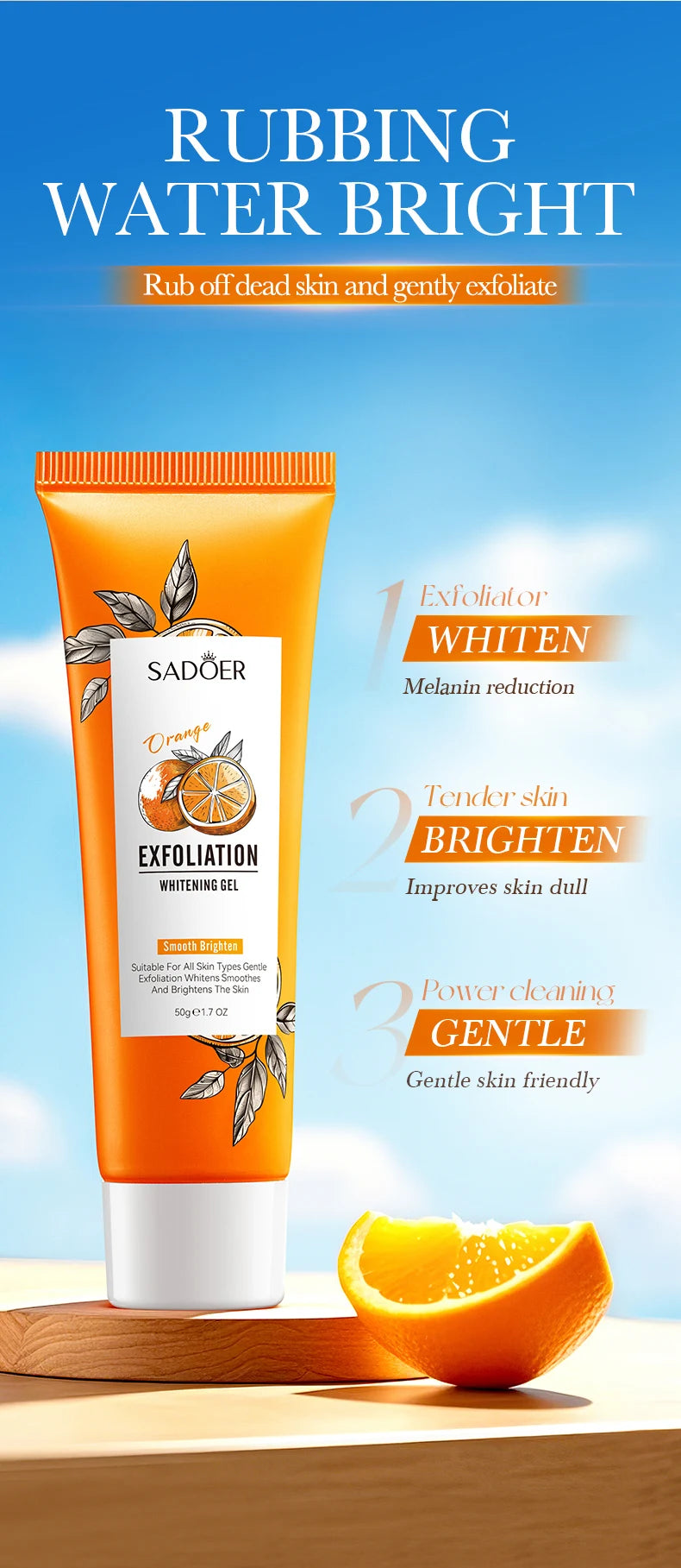 Scrub Viso Esfoliante all'Arancia SADOER | BL Studio
