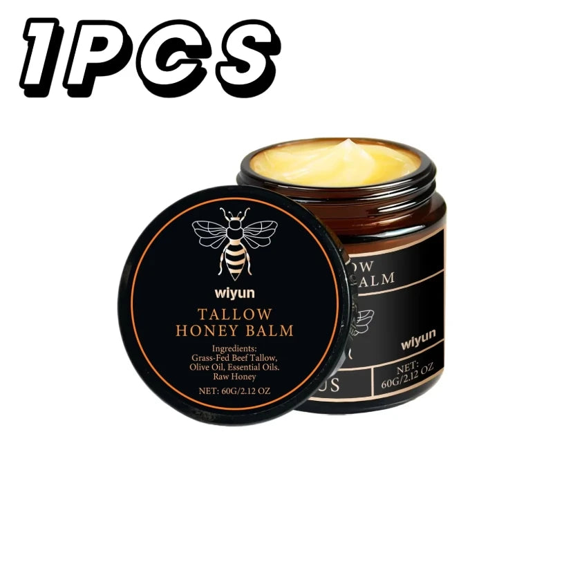 Tallow Crema al miele Glow Pelle idratante Migliora l'elasticità Sbiancamento morbido Migliora l'opacità Rassodante Lozione idratante viso corpo