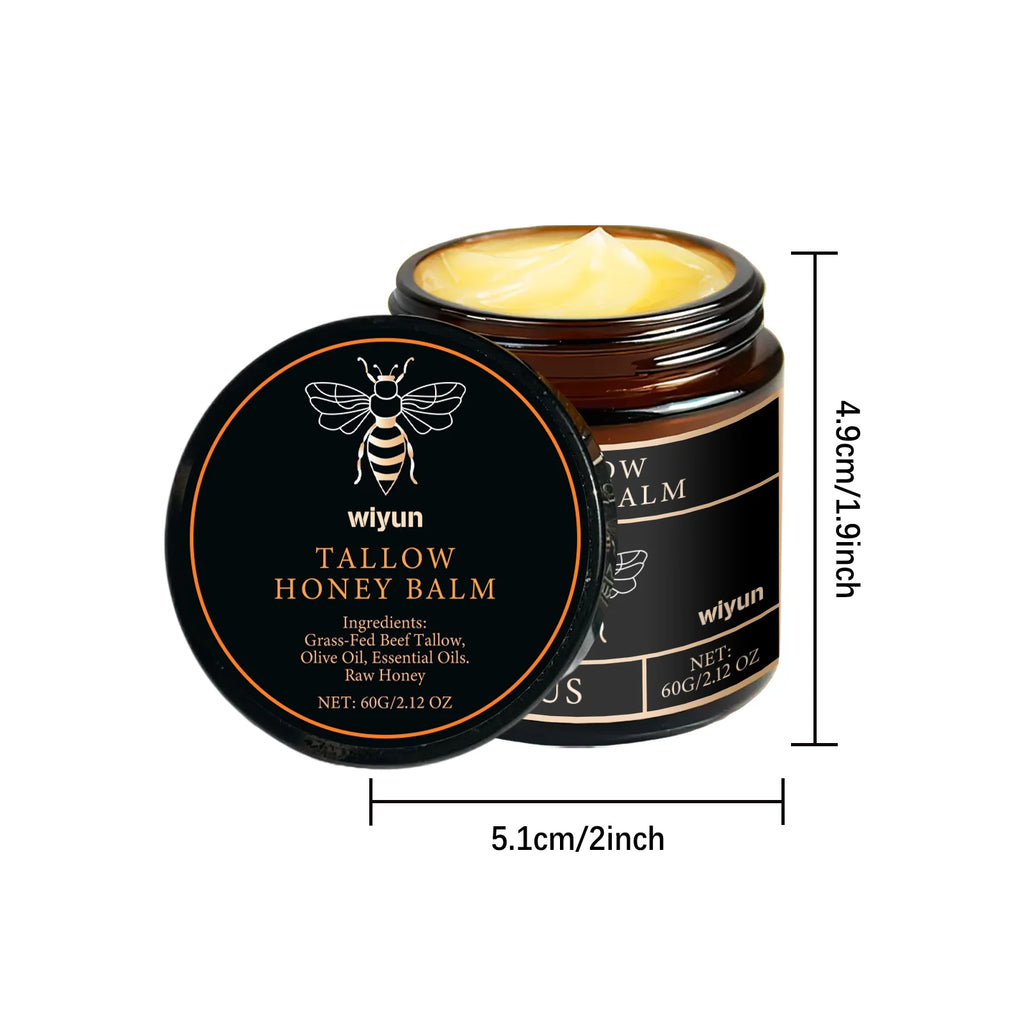 Tallow Crema al miele Glow Pelle idratante Migliora l'elasticità Sbiancamento morbido Migliora l'opacità Rassodante Lozione idratante viso corpo