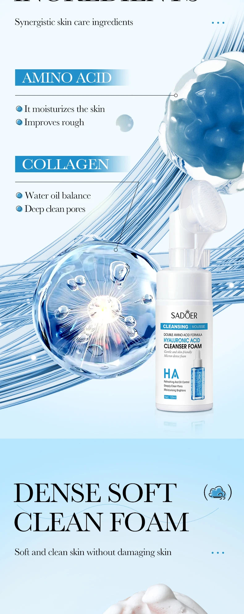 Mousse Detergente Viso all'Acido Ialuronico | BL Studio