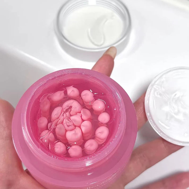 Crema Viso al Collagene Rosa PDRN & Niacinamide — K-Beauty Anti-Età per una Pelle Luminosa e Uniforme