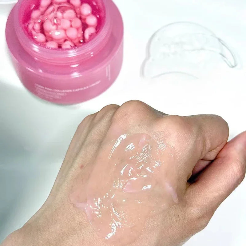 Crema Viso al Collagene Rosa PDRN & Niacinamide — K-Beauty Anti-Età per una Pelle Luminosa e Uniforme