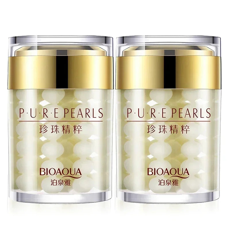 Duo Crema Viso alla Perla | Idratante & Rassodante Luxury | BL Studio