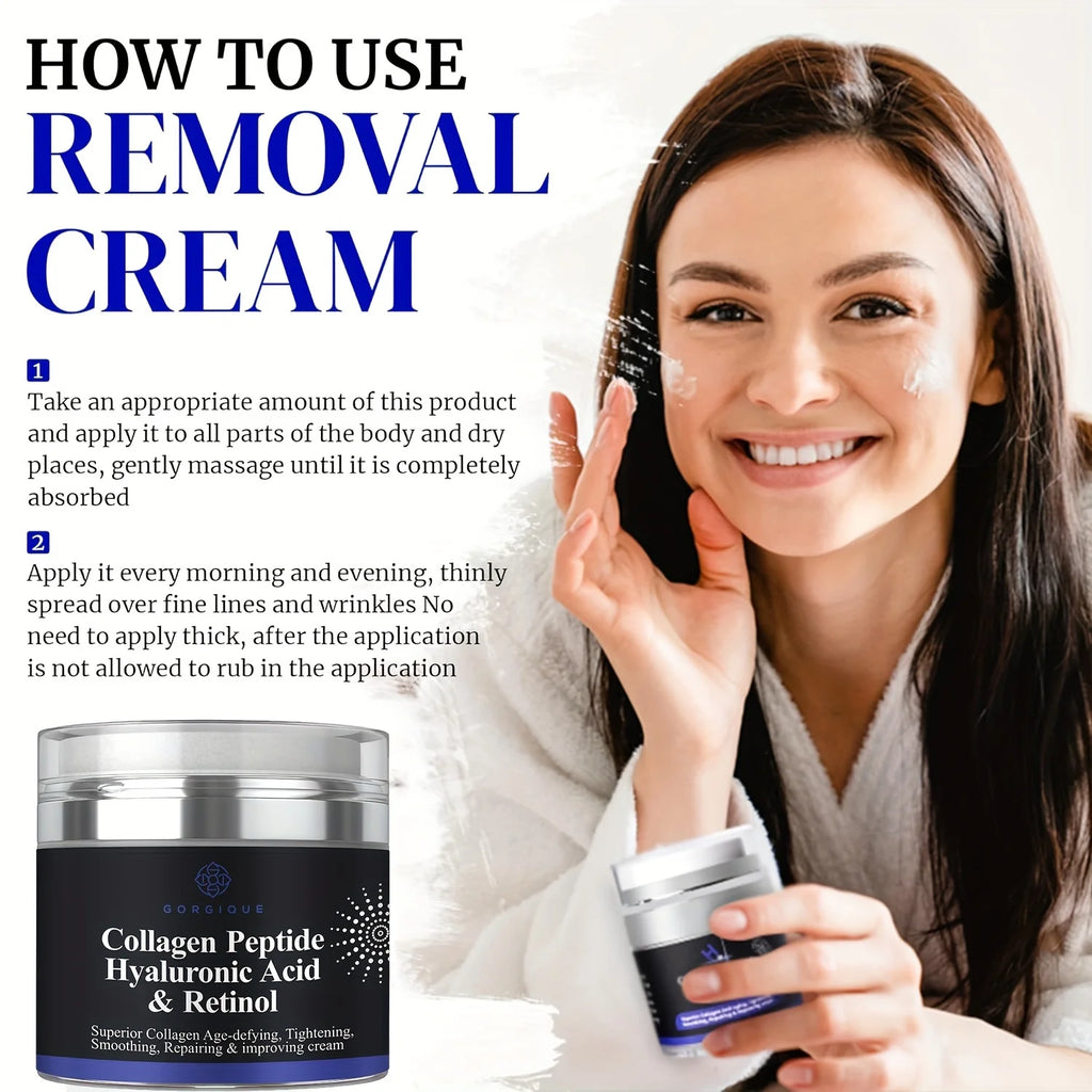 Crema Viso Anti-Rughe ai Peptidi — Acido Ialuronico e Retinolo K-Beauty | BL Studio